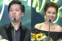 Cặp đôi tin đồn Trường Giang - Nhã Phương đoạt giải Mai Vàng