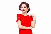 Ca sĩ Hoàng Lê Vi đẹp mặn mà với váy ren