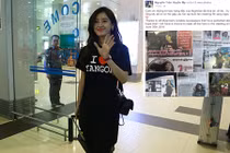 Huyền My được truyền thông Myanmar săn đón khi sang đóng phim