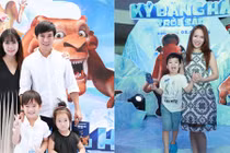 Vợ chồng Lý Hải dẫn con đi xem “Kỷ băng hà: Trời sập“