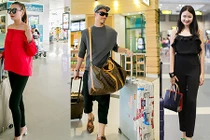 Dàn giám khảo Next Top Model sành điệu ở sân bay HN