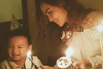 HH Diễm Hương hạnh phúc đón sinh nhật bên con trai 