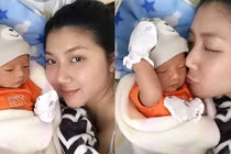 Siêu mẫu Ngọc Quyên khoe con trai gần 2 tuần tuổi