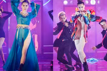 Hồ Ngọc Hà thay đồ chóng mặt trước hàng ngàn người