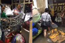 Cận cảnh biệt thự triệu đô của Mr Đàm ngập nặng sau mưa