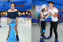 Con gái Thanh Lam, diễn viên Thùy Anh háo hức trượt băng