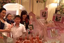 Trịnh Kim Chi mở tiệc mừng thôi nôi cho con gái