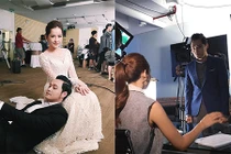 Hình ảnh Quang Vinh trên phim trường khi tái xuất showbiz Việt