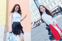Gu thời trang đẹp miễn chê của Minh Hằng ở châu Âu