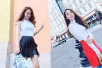 Gu thời trang đẹp miễn chê của Minh Hằng ở châu Âu