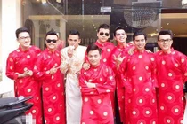 Chú rể Lương Thế Thành ăn vội trước giờ rước dâu