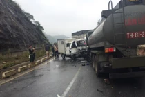 Xe chở phạm nhân gặp nạn ở Hòa Bình, nhiều người thương vong