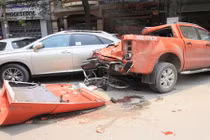 Container gây tai nạn liên hoàn, náo loạn đường phố Hải Phòng