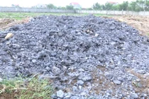 Phát hiện chất thải công nghiệp chôn trái phép trong KCN Bảo Minh