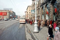 Ảnh màu hiếm về đường phố Moscow dưới thời Liên Xô