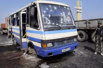 Xe buýt bị phục kích: Quân ly khai Ukraine chịu thiệt hại