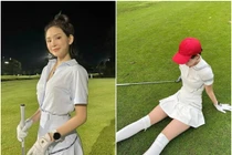 Gu thời trang đánh golf của Hiền Hồ sang chảnh, độc đáo cỡ nào?