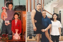 Chụp ảnh hệt năm xưa, con trai chỉ đứng cũng đủ làm bố “vẹo sườn”