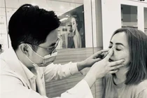 Hoàng Yến đi chữa mũi sau cú đấm "trời giáng" từ chồng cũ