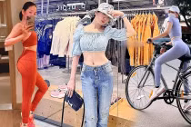 Lệ Quyên tích cực khoe eo thon, nhấn mạnh điều chứng tỏ body đẹp tự nhiên