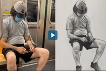 Video: Nổi tiếng vì vẽ chân dung người lạ