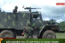 Việt Nam bắn thử nghiệm pháo tự hành 105mm kiểu mới