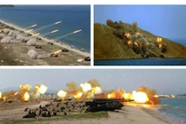 Choáng ngợp cảnh Triều Tiên tập trận pháo binh lớn khủng khiếp