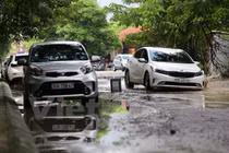 Ám ảnh đường phố thành sông khi mưa trong KĐT Đông Nam Trần Duy Hưng