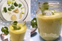 3 bước làm sinh tố bơ chuối dễ dàng