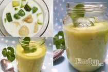 3 bước làm sinh tố bơ chuối dễ dàng