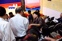 Cử tri Thủ Thiêm dự buổi tiếp xúc với Bí thư Nguyễn Thiện Nhân