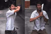 CSGT đối đầu với tên cướp cầm mã tấu và cái kết bất ngờ