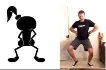 Màn nhảy đồng bộ và hài hước của thanh niên theo sticker