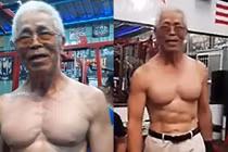 Những bài tập nặng đô giúp cụ ông 73 tuổi giữ cơ bắp cường tráng