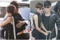 Nathan Lee công khai tình tứ Phương Mai ở sân bay