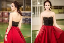 Hoa hậu Mai Phương Thúy khoe vai trần quyến rũ