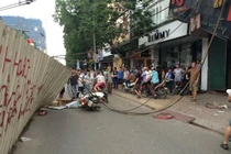 Hiện trường vụ sập cẩu dự án đường sắt Nhổn - ga HN