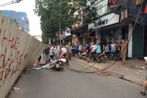 Hiện trường vụ sập cẩu dự án đường sắt Nhổn - ga HN