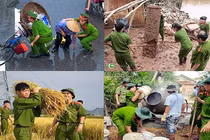 Những hình ảnh xúc động lòng người của các chiến sĩ CAND