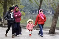 Tin mới nhất về không khí lạnh tăng cường miền Bắc