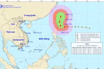 Siêu bão GONI ngày càng tiến sát vào biển Đông
