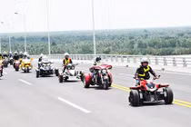 Dàn môtô khủng của Clb môtô Tân Phú “hành quân” về miền Tây