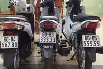 Dàn xe máy “biển khủng” của dân chơi Bến Tre, Đồng Nai