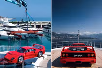 Ferrari F40 của đại gia Monaco "cưỡi" trên siêu du thuyền chục triệu đô 