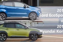 Honda HR-V và Hyundai Kona "hạ bệ" Ford Ecosport 