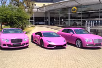 Lamborghini, Bentley hồng chóe chống ung thư vú