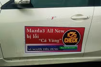 Hàng chục xe Mazda 3 chăng khẩu hiệu “bị lỗi” tại Hà Nội 