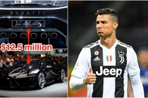 Cristiano Ronaldo tậu siêu xe Bugatti mới giá 437 tỷ đồng