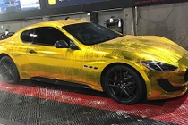 Dân chơi Hà thành "dát vàng" Maserati GranTurismo giá 12 tỷ