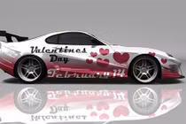 Ấn tượng với những chiếc xe ôtô cho ngày Valentine 14/2